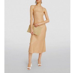 New Remain Birger Christensen Linen Cassidy Slip Dress size 4